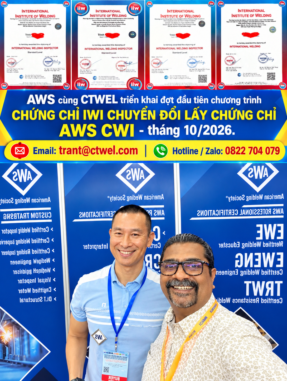 CHUYỂN ĐỔI CHỨNG CHỈ IWI LẤY CHỨNG CHỈ AWS CWI