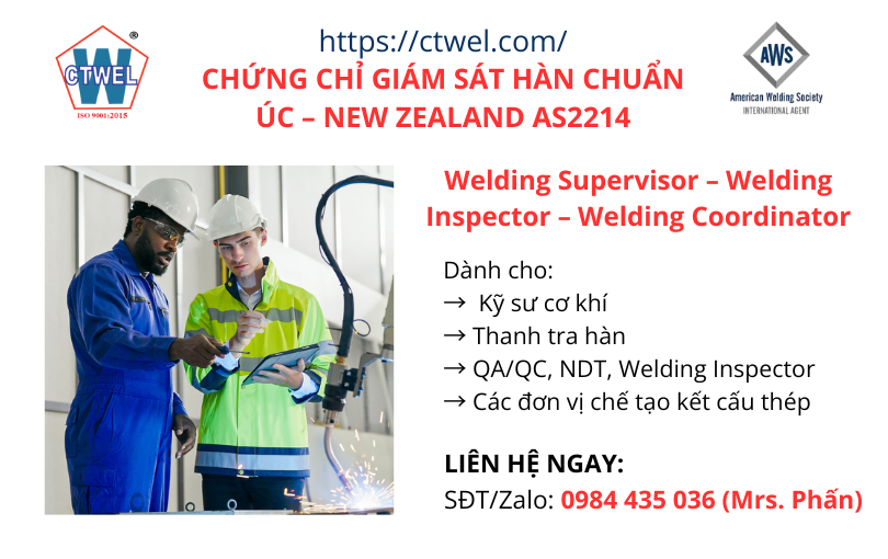 Chứng chỉ Giám sát hàn chuẩn Úc - New Zealand AS2214