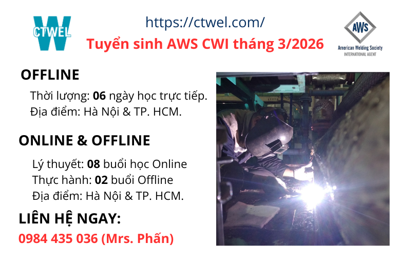 Thông báo mở lớp đào tạo CWI tháng 03/2026